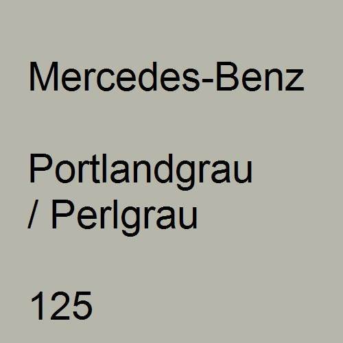 Mercedes-Benz, Portlandgrau / Perlgrau, 125.